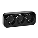 GNIAZDO POTRÓJNE TODO 2P+Z IP20, 16A, 230V AC, CZARNY, 10 SZTUK ORNO GNIAZDO POTRÓJNE TODO 2P+Z IP20, 16A, 230V AC, CZARNY, 10 SZTUK ORNO