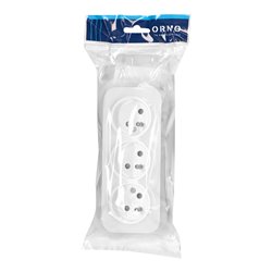 GNIAZDO POTRÓJNE TODO 2P+Z IP20, 16A, 230V AC, BIAŁY ORNO GNIAZDO POTRÓJNE TODO 2P+Z IP20, 16A, 230V AC, BIAŁY ORNO