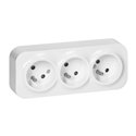 GNIAZDO POTRÓJNE TODO 2P+Z IP20, 16A, 230V AC, BIAŁY, 10 SZTUK ORNO GNIAZDO POTRÓJNE TODO 2P+Z IP20, 16A, 230V AC, BIAŁY, 10 SZTUK ORNO
