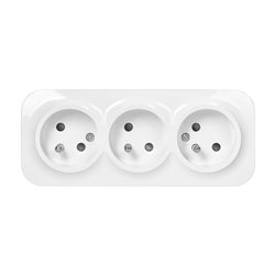 GNIAZDO POTRÓJNE TODO 2P+Z IP20, 16A, 230V AC, BIAŁY, 10 SZTUK ORNO GNIAZDO POTRÓJNE TODO 2P+Z IP20, 16A, 230V AC, BIAŁY, 10 SZTUK ORNO