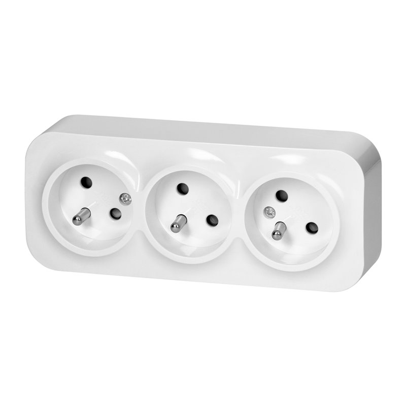 GNIAZDO POTRÓJNE TODO 2P+Z IP20, 16A, 230V AC, BIAŁY, 10 SZTUK ORNO GNIAZDO POTRÓJNE TODO 2P+Z IP20, 16A, 230V AC, BIAŁY, 10 SZTUK ORNO