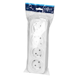 GNIAZDO POCZWÓRNE TODO 2P+Z SCHUKO IP20, 16A, 230V AC, BIAŁY ORNO GNIAZDO POCZWÓRNE TODO 2P+Z SCHUKO IP20, 16A, 230V AC, BIAŁY ORNO