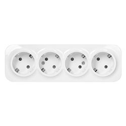 GNIAZDO POCZWÓRNE TODO 2P+Z SCHUKO IP20, 16A, 230V AC, BIAŁY, 8 SZTUK ORNO GNIAZDO POCZWÓRNE TODO 2P+Z SCHUKO IP20, 16A, 230V AC, BIAŁY, 8 SZTUK ORNO