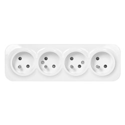 GNIAZDO POCZWÓRNE TODO 2P+Z IP20, 16A, 230V AC, BIAŁY, 8 SZTUK ORNO GNIAZDO POCZWÓRNE TODO 2P+Z IP20, 16A, 230V AC, BIAŁY, 8 SZTUK ORNO
