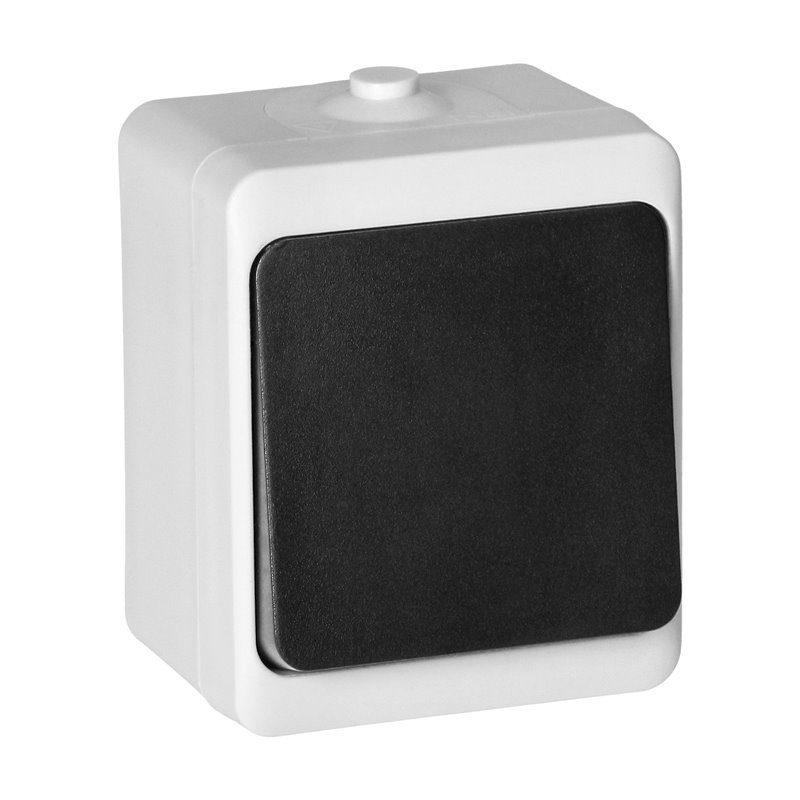 ŁĄCZNIK JEDNOBIEGUNOWY AQUATIC MINI IP54 BIAŁO-CZARNY ORNO ŁĄCZNIK JEDNOBIEGUNOWY AQUATIC MINI IP54 BIAŁO-CZARNY ORNO