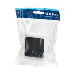 ŁĄCZNIK JEDNOBIEGUNOWY AQUATIC MINI IP54 BIAŁO-CZARNY ORNO ŁĄCZNIK JEDNOBIEGUNOWY AQUATIC MINI IP54 BIAŁO-CZARNY ORNO