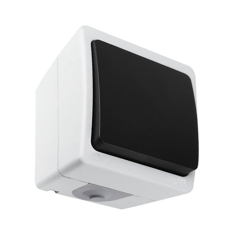 ŁĄCZNIK JEDNOBIEGUNOWY AQUATIC MINI IP 54 BIAŁO-CZARNY, 10 SZTUK ORNO ŁĄCZNIK JEDNOBIEGUNOWY AQUATIC MINI IP 54 BIAŁO-CZARNY, 10 SZTUK ORNO