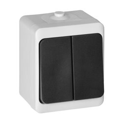 ŁĄCZNIK ŚWIECZNIKOWY AQUATIC MINI IP 54 BIAŁO-CZARNY ORNO ŁĄCZNIK ŚWIECZNIKOWY AQUATIC MINI IP 54 BIAŁO-CZARNY ORNO