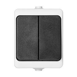 ŁĄCZNIK ŚWIECZNIKOWY AQUATIC MINI IP 54 BIAŁO-CZARNY ORNO ŁĄCZNIK ŚWIECZNIKOWY AQUATIC MINI IP 54 BIAŁO-CZARNY ORNO