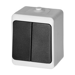 ŁĄCZNIK ŚWIECZNIKOWY AQUATIC MINI IP 54 BIAŁO-CZARNY ORNO ŁĄCZNIK ŚWIECZNIKOWY AQUATIC MINI IP 54 BIAŁO-CZARNY ORNO