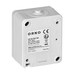 ŁĄCZNIK ŚWIECZNIKOWY AQUATIC MINI IP 54 BIAŁO-CZARNY ORNO ŁĄCZNIK ŚWIECZNIKOWY AQUATIC MINI IP 54 BIAŁO-CZARNY ORNO