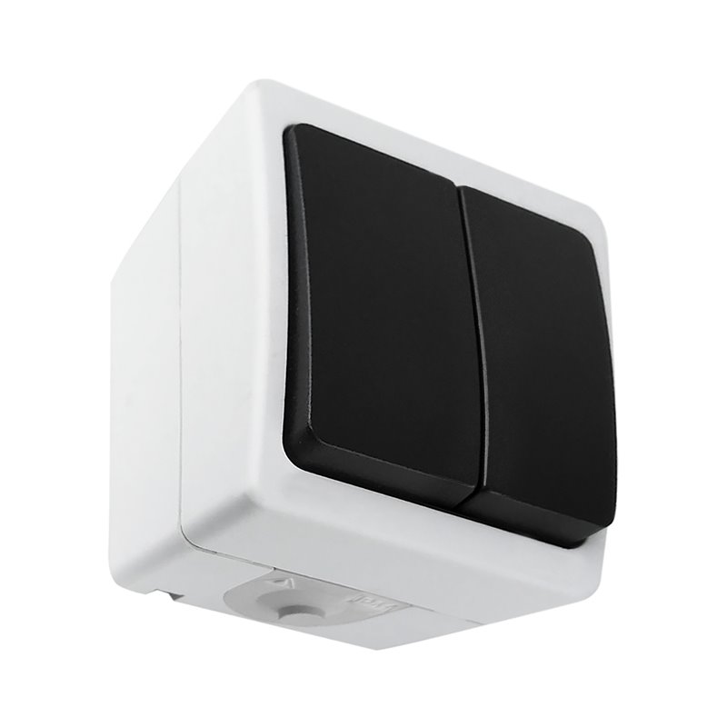 ŁĄCZNIK DWUBIEGUNOWY AQUATIC MINI IP 54 BIAŁO-CZARNY, 10 SZTUK ORNO ŁĄCZNIK DWUBIEGUNOWY AQUATIC MINI IP 54 BIAŁO-CZARNY, 10 SZTUK ORNO