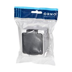 GNIAZDO POJEDYŃCZE 2P+Z SCHUKO AQUATIC MINI IP 54 BIAŁO-CZARNE ORNO GNIAZDO POJEDYŃCZE 2P+Z SCHUKO AQUATIC MINI IP 54 BIAŁO-CZARNE ORNO