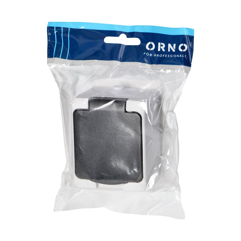 GNIAZDO POJEDYŃCZE 2P+Z SCHUKO AQUATIC MINI IP 54 BIAŁO-CZARNE ORNO GNIAZDO POJEDYŃCZE 2P+Z SCHUKO AQUATIC MINI IP 54 BIAŁO-CZARNE ORNO