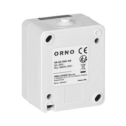 GNIAZDO POJEDYŃCZE 2P+Z AQUATIC MINI IP 54 BIAŁO-CZARNE ORNO GNIAZDO POJEDYŃCZE 2P+Z AQUATIC MINI IP 54 BIAŁO-CZARNE ORNO