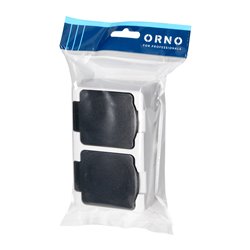 GNIAZDO PODWÓJNE 2X2P+Z AQUATIC MINI IP 54 BIAŁO-CZARNE ORNO GNIAZDO PODWÓJNE 2X2P+Z AQUATIC MINI IP 54 BIAŁO-CZARNE ORNO