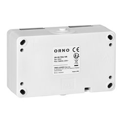 GNIAZDO PODWÓJNE 2X2P+Z AQUATIC MINI IP 54 BIAŁO-CZARNE ORNO GNIAZDO PODWÓJNE 2X2P+Z AQUATIC MINI IP 54 BIAŁO-CZARNE ORNO