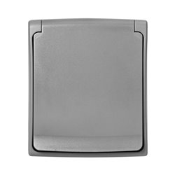 GNIAZDO POJEDYŃCZE 2P+Z AQUATIC PRO IP 55 SZARO-GRAFITOWE ORNO GNIAZDO POJEDYŃCZE 2P+Z AQUATIC PRO IP 55 SZARO-GRAFITOWE ORNO