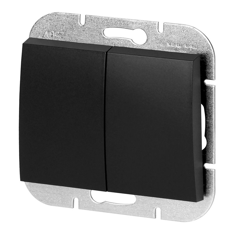 ŁĄCZNIK P/T ŚWIECZNIKOWY ONYX, 10A, 250V, WP-2O, CZARNY ORNO ŁĄCZNIK P/T ŚWIECZNIKOWY ONYX, 10A, 250V, WP-2O, CZARNY ORNO