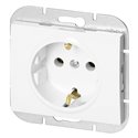 GNIAZDO POJEDYNCZE P/T 2P+Z SCHUKO ONYX, 16A, 250V, PT-17O, BIAŁY ORNO