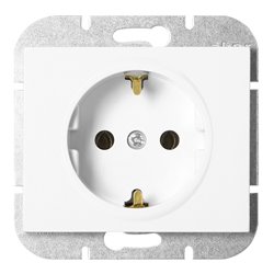 GNIAZDO POJEDYNCZE P/T 2P+Z SCHUKO ONYX, 16A, 250V, PT-17O, BIAŁY ORNO GNIAZDO POJEDYNCZE P/T 2P+Z SCHUKO ONYX, 16A, 250V, PT-17O, BIAŁY ORNO
