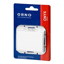 GNIAZDO POJEDYNCZE P/T 2P+Z SCHUKO BRYZGOSZCZELNE Z KLAPKĄ ONYX, 16A, 250V, PT-17OH, BIAŁY ORNO GNIAZDO POJEDYNCZE P/T 2P+Z SCHUKO BRYZGOSZCZELNE Z KLAPKĄ ONYX, 16A, 250V, PT-17OH, BIAŁY ORNO