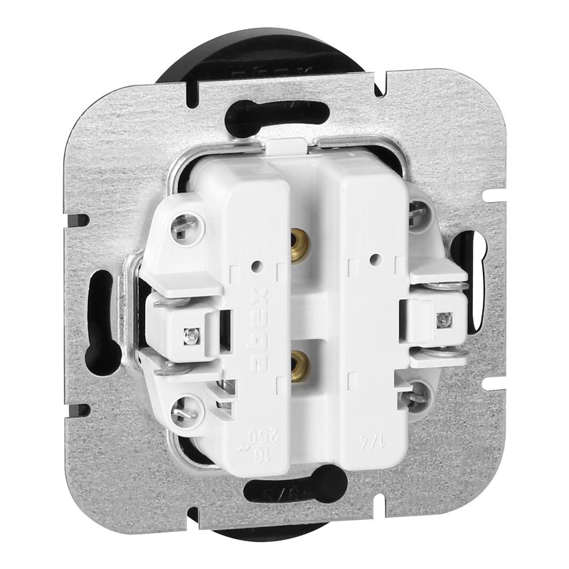 GNIAZDO PODWÓJNE P/T 2X2P+Z ONYX, 16A, 250V, PT-6OR, CZARNY ORNO GNIAZDO PODWÓJNE P/T 2X2P+Z ONYX, 16A, 250V, PT-6OR, CZARNY ORNO