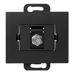 GNIAZDO POJEDYNCZE TYP F ONYX, TV/F-F/O1, CZARNY ORNO GNIAZDO POJEDYNCZE TYP F ONYX, TV/F-F/O1, CZARNY ORNO