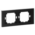 RAMKA PODWÓJNA ONYX, RA-2O, CZARNY ORNO RAMKA PODWÓJNA ONYX, RA-2O, CZARNY ORNO