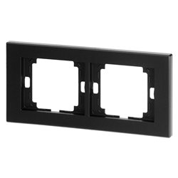 RAMKA PODWÓJNA ONYX, RA-2O, CZARNY ORNO RAMKA PODWÓJNA ONYX, RA-2O, CZARNY ORNO