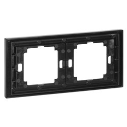 RAMKA PODWÓJNA ONYX, RA-2O, CZARNY ORNO RAMKA PODWÓJNA ONYX, RA-2O, CZARNY ORNO