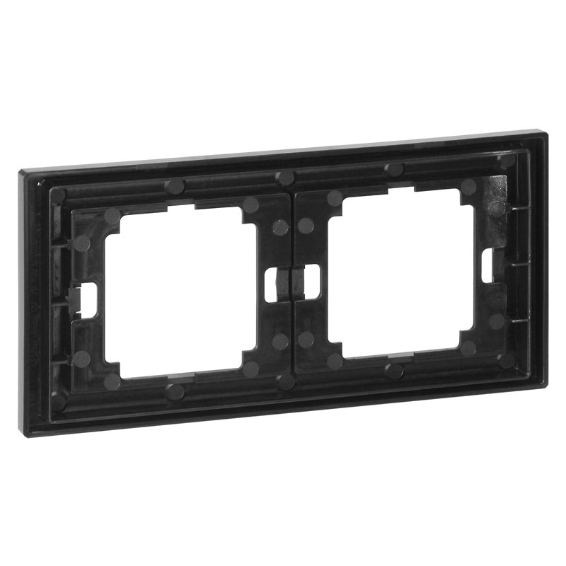 RAMKA PODWÓJNA ONYX, RA-2O, CZARNY ORNO RAMKA PODWÓJNA ONYX, RA-2O, CZARNY ORNO