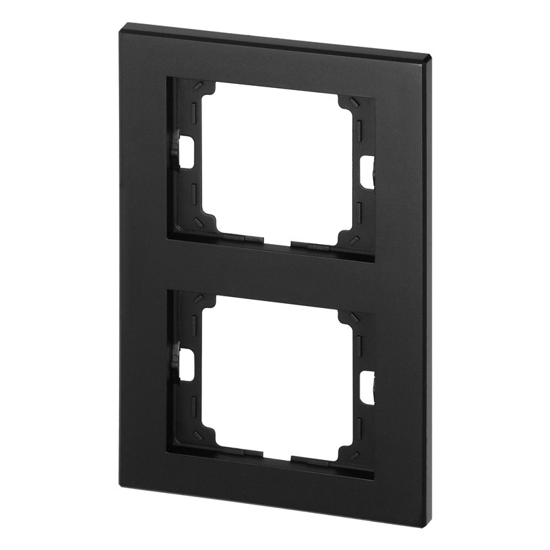 RAMKA PODWÓJNA PIONOWA ONYX, RA-2OP, CZARNY ORNO RAMKA PODWÓJNA PIONOWA ONYX, RA-2OP, CZARNY ORNO