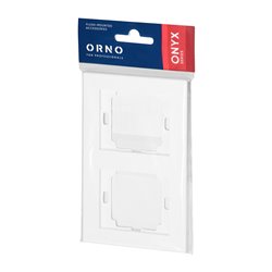 RAMKA PODWÓJNA PIONOWA ONYX, RA-2OP, BIAŁY ORNO RAMKA PODWÓJNA PIONOWA ONYX, RA-2OP, BIAŁY ORNO