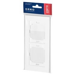 RAMKA PODWÓJNA ONYX, RA-2O, BIAŁY ORNO RAMKA PODWÓJNA ONYX, RA-2O, BIAŁY ORNO