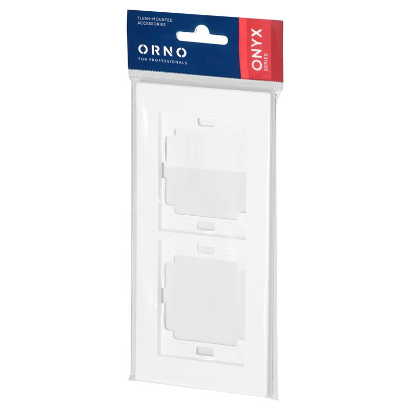 RAMKA PODWÓJNA ONYX, RA-2O, BIAŁY ORNO RAMKA PODWÓJNA ONYX, RA-2O, BIAŁY ORNO