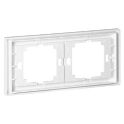 RAMKA PODWÓJNA ONYX, RA-2O, BIAŁY ORNO RAMKA PODWÓJNA ONYX, RA-2O, BIAŁY ORNO