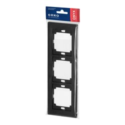RAMKA POTRÓJNA ONYX, RA-3O, CZARNY ORNO RAMKA POTRÓJNA ONYX, RA-3O, CZARNY ORNO