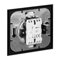 ŁĄCZNIK P/T JEDNOBIEGUNOWY LUNA, 10A, 250V, WP-1L, CZARNY/ZŁOTY ORNO ŁĄCZNIK P/T JEDNOBIEGUNOWY LUNA, 10A, 250V, WP-1L, CZARNY/ZŁOTY ORNO