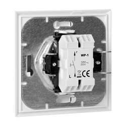 ŁĄCZNIK JEDNOBIEGUNOWY P/T Z PODŚWIELENIEM LUNA, 10A, 250V, WP-1L/S, BIAŁY ORNO ŁĄCZNIK JEDNOBIEGUNOWY P/T Z PODŚWIELENIEM LUNA, 10A, 250V, WP-1L/S, BIAŁY ORNO