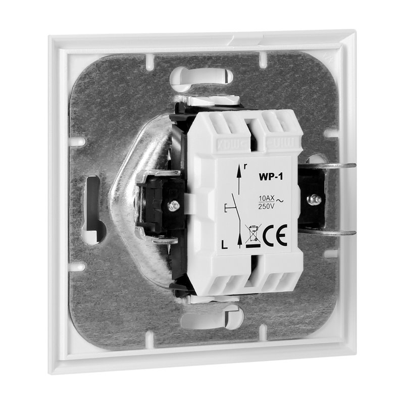 ŁĄCZNIK JEDNOBIEGUNOWY P/T Z PODŚWIELENIEM LUNA, 10A, 250V, WP-1L/S, BIAŁY ORNO ŁĄCZNIK JEDNOBIEGUNOWY P/T Z PODŚWIELENIEM LUNA, 10A, 250V, WP-1L/S, BIAŁY ORNO