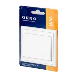 ŁĄCZNIK P/T JEDNOBIEGUNOWY LUNA, 10A, 250V, WP-1L, BIAŁY ORNO ŁĄCZNIK P/T JEDNOBIEGUNOWY LUNA, 10A, 250V, WP-1L, BIAŁY ORNO