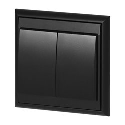 ŁĄCZNIK P/T ŚWIECZNIKOWY LUNA, 10A, 250V, WP-2L, CZARNY ORNO ŁĄCZNIK P/T ŚWIECZNIKOWY LUNA, 10A, 250V, WP-2L, CZARNY ORNO