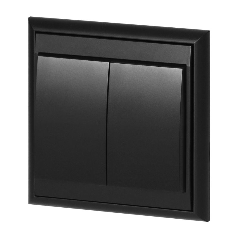 ŁĄCZNIK P/T ŚWIECZNIKOWY LUNA, 10A, 250V, WP-2L, CZARNY ORNO ŁĄCZNIK P/T ŚWIECZNIKOWY LUNA, 10A, 250V, WP-2L, CZARNY ORNO