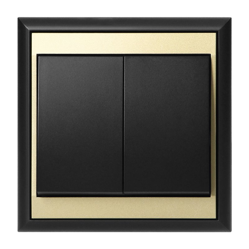 ŁĄCZNIK P/T ŚWIECZNIKOWY LUNA, 10A, 250V, WP-2L, CZARNY/ZŁOTY ORNO ŁĄCZNIK P/T ŚWIECZNIKOWY LUNA, 10A, 250V, WP-2L, CZARNY/ZŁOTY ORNO