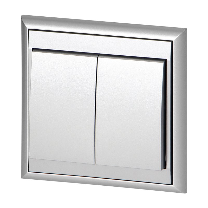 ŁĄCZNIK P/T ŚWIECZNIKOWY LUNA, 10A, 250V, WP-2L, SREBRNY ORNO ŁĄCZNIK P/T ŚWIECZNIKOWY LUNA, 10A, 250V, WP-2L, SREBRNY ORNO