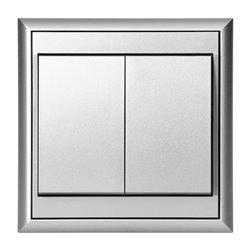 ŁĄCZNIK P/T ŚWIECZNIKOWY LUNA, 10A, 250V, WP-2L, SREBRNY ORNO ŁĄCZNIK P/T ŚWIECZNIKOWY LUNA, 10A, 250V, WP-2L, SREBRNY ORNO
