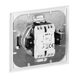 ŁĄCZNIK P/T ŚWIECZNIKOWY LUNA, 10A, 250V, WP-2L, SREBRNY ORNO ŁĄCZNIK P/T ŚWIECZNIKOWY LUNA, 10A, 250V, WP-2L, SREBRNY ORNO