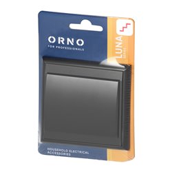 ŁĄCZNIK P/T SCHODOWY LUNA, 10A, 250V, WP-5L, CZARNY ORNO ŁĄCZNIK P/T SCHODOWY LUNA, 10A, 250V, WP-5L, CZARNY ORNO