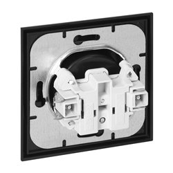 GNIAZDO POJEDYNCZE P/T 2P+Z, SCHUKO LUNA, 16A, 250V, PT-17L, CZARNY ORNO GNIAZDO POJEDYNCZE P/T 2P+Z, SCHUKO LUNA, 16A, 250V, PT-17L, CZARNY ORNO